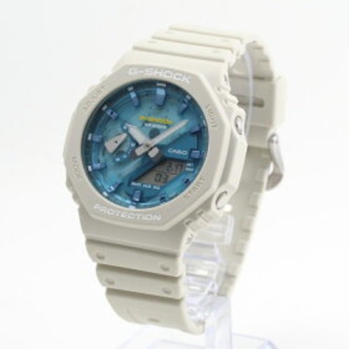 Casio G-SHOCK GA-2100AS-5AJF Light Gray Blue Analog Digital Men’s Watch New Box