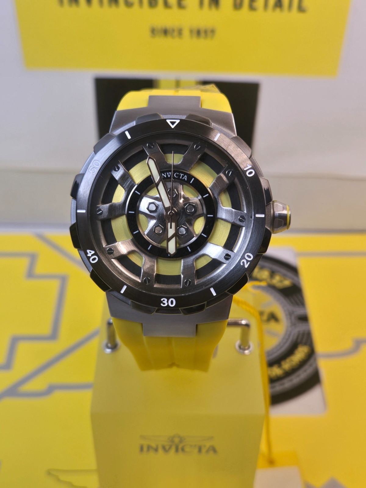 Invicta Special Edition Replica Racing Car w/ Invicta 44mm “Wheel” Watch Bundle!