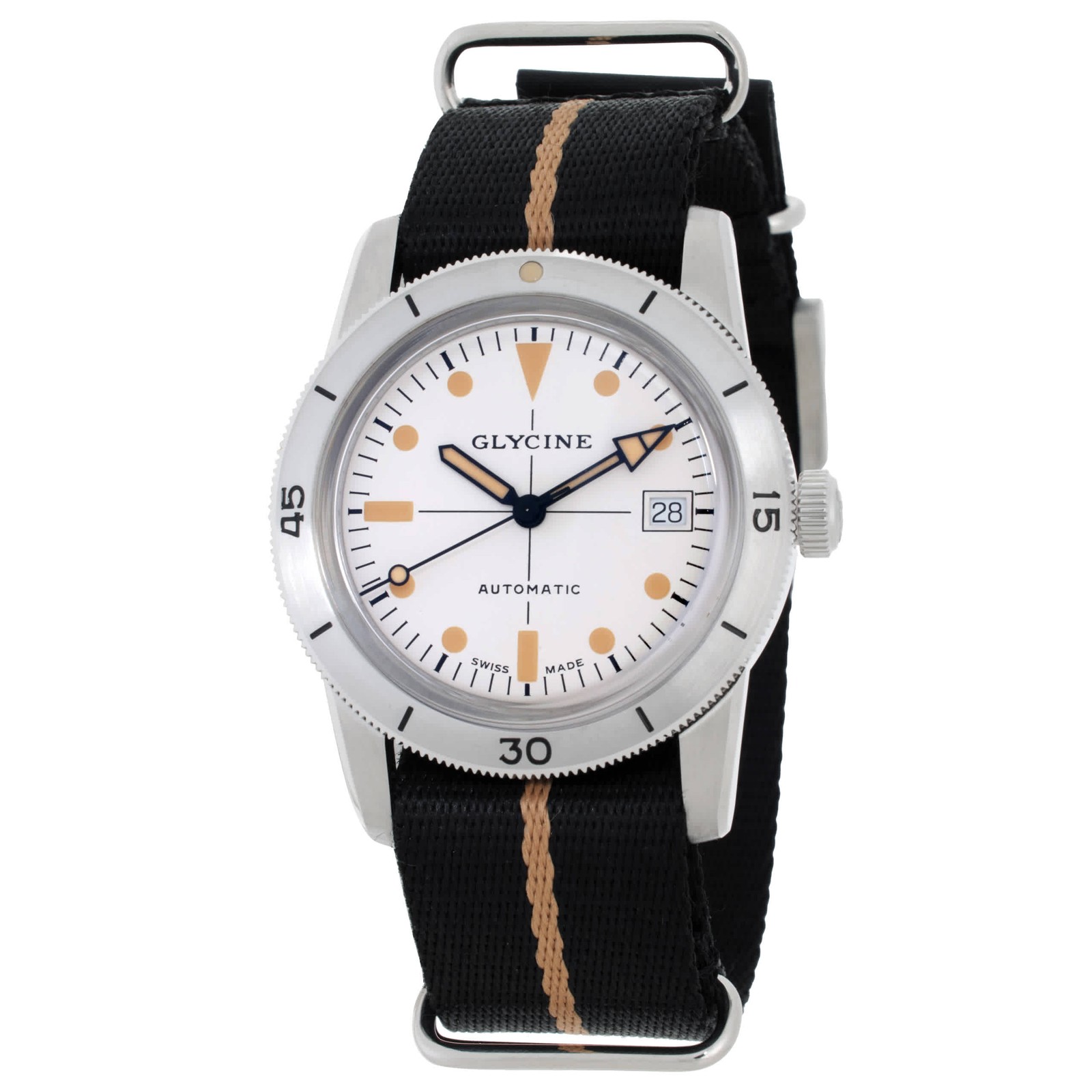 Glycine Sea Kraken Automatic Silver Dial Unisex Watch GL0502