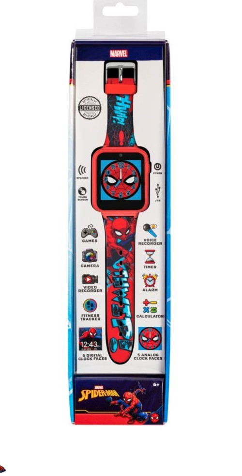 SPIDER-MAN Digital WATCH ~ Touchscreen w/ Games Video Camera Alarm ~ MARVEL