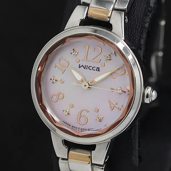 Working condition, excellent condition. Citizen Solar Wicca E031-R004581, pink d