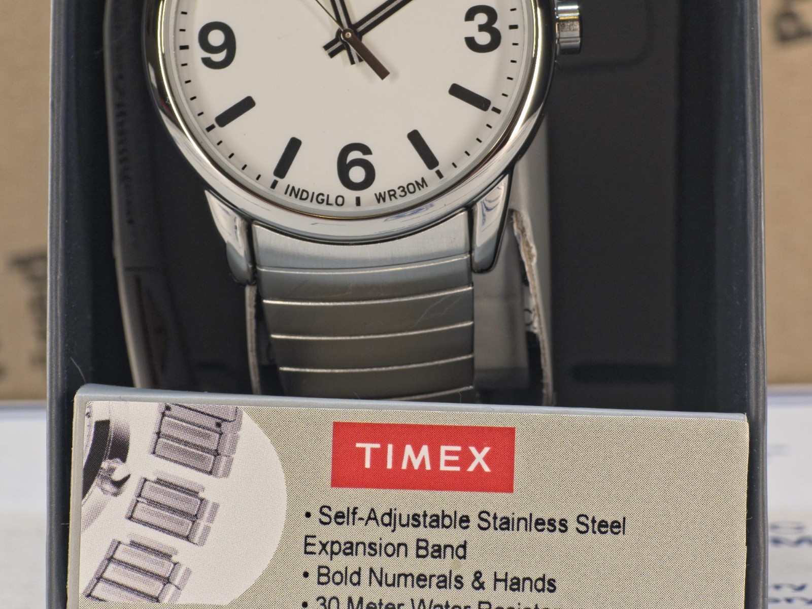 Timex Easy Reader Perfect Fit Self-Adjustable Expansion Band ~ TW2U98800 (New)