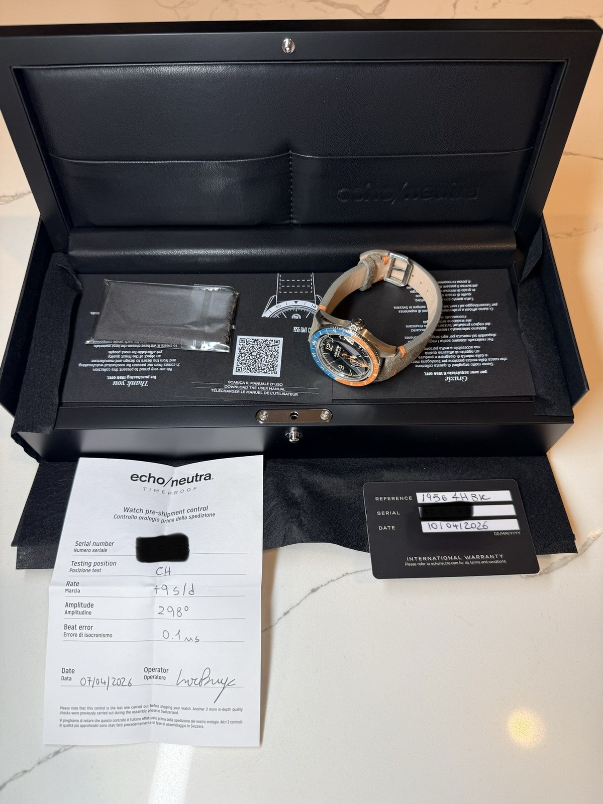 echo/neutra 1956 Automatic GMT | Swiss Made | | Excellent | Full Set
