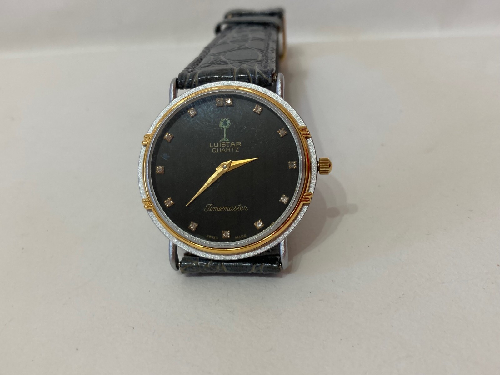 LUISTAR TIMEMASTER SWISS MADE WORKING VINTAGE QUARTZ WATCH.