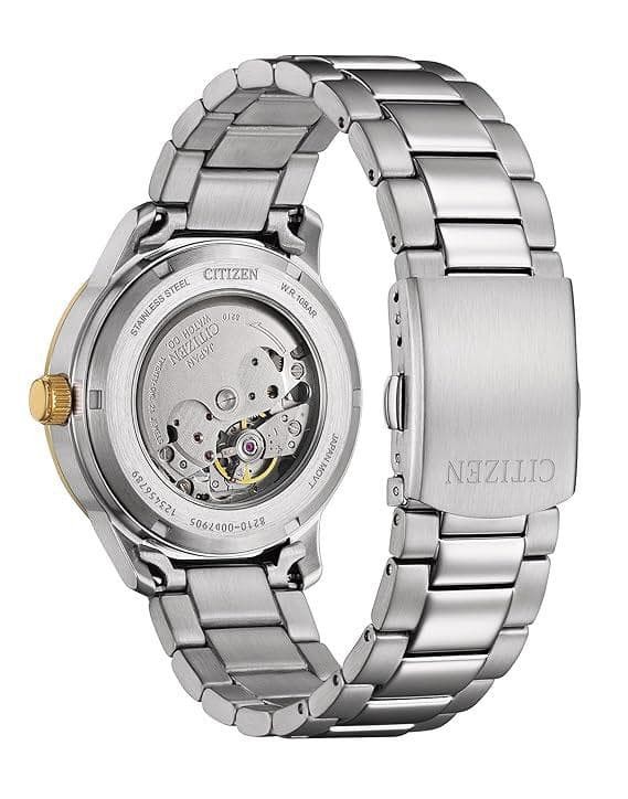 New Citizen Mechanical Automatic Watch with Transparent Back Emerald Green 100m