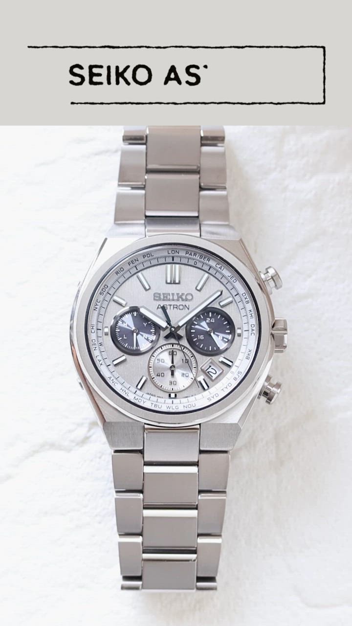 Seiko Selection SBXY095 Solar Atomic Radio Controlled Titanium Watch Japan