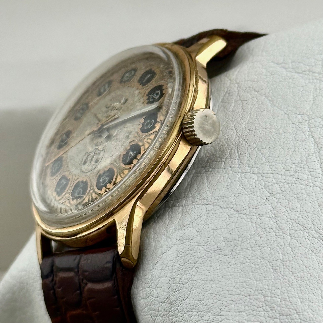 Vintage Wilson De Luxe Arabic Script Dial Sub-Second Manual Mens Watch