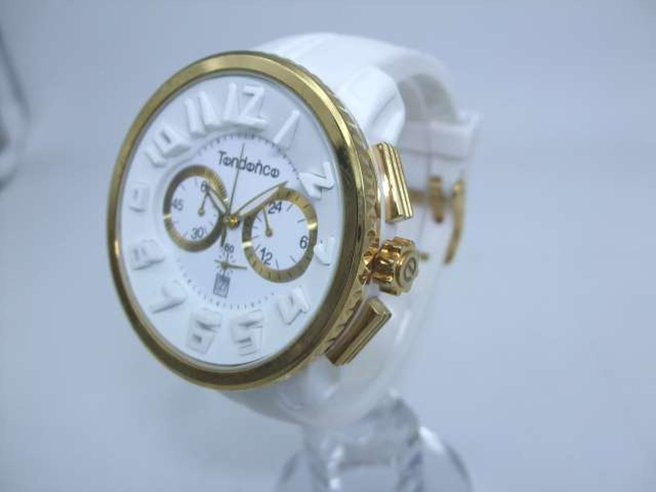 Tendence GULLIVER Round Chronograph Watch Black/White