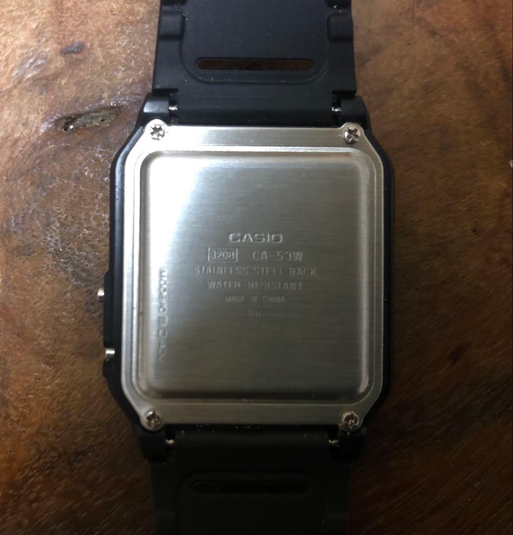 CASIO DATA BANK CA-53W Digital Watch With Calculator From Japan