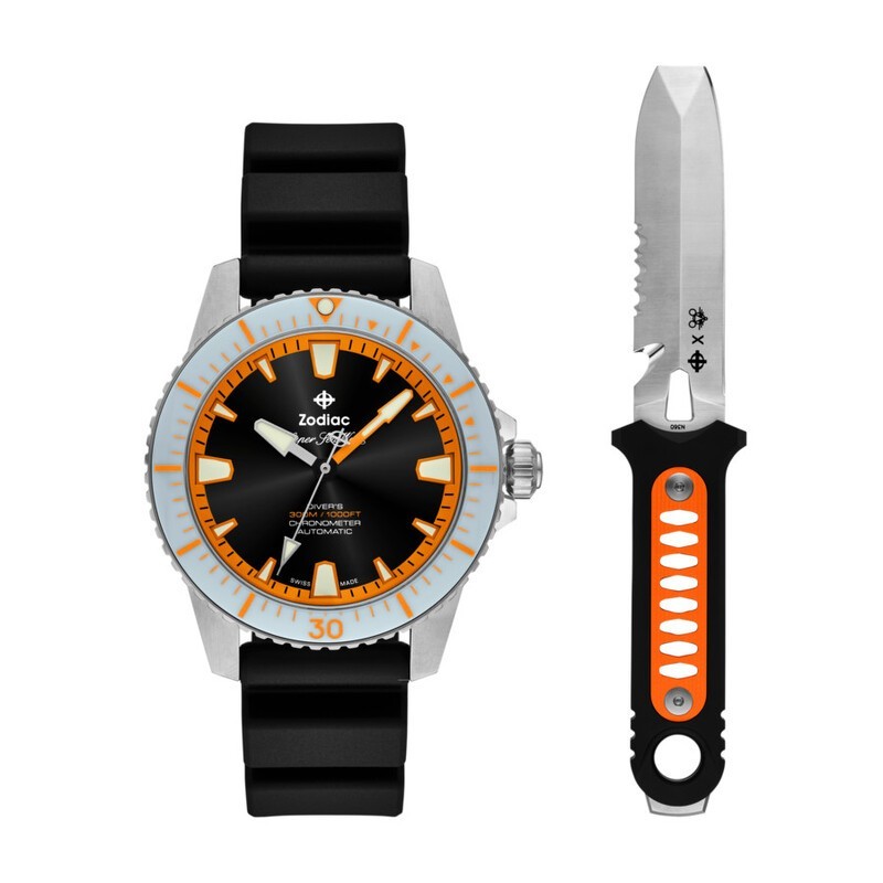 Zodiac Super Sea Wolf Pro Diver Chronometer Ref ZO3652 Ltd Ed. GiantMouse Collab