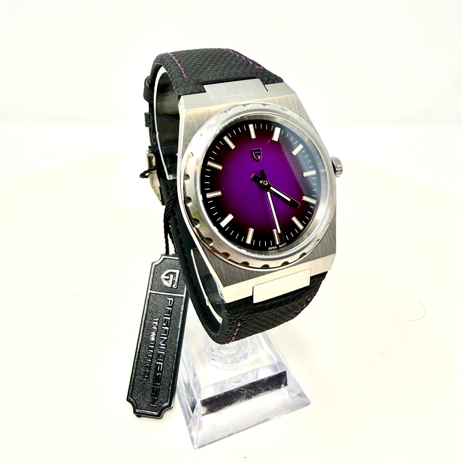 37MM PAGANI DESIGN Quartz Men’s Luxury Watch 100M Waterproof Diver Leather NEW