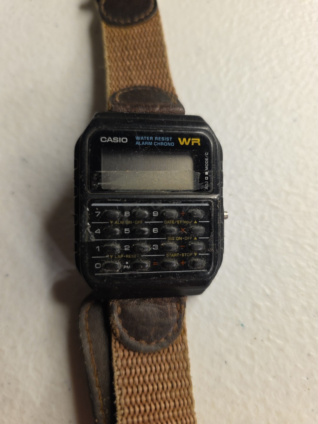 Casio Watch Calculator Men Black 3208 CA-53W Alarm Chronograph Parts Only