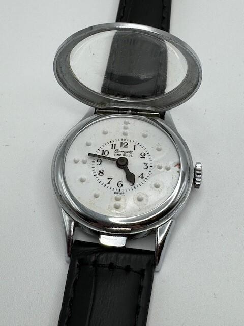 Vintage Bennett Time Guide Swiss Silver Tone Mechanical Watch WORKS