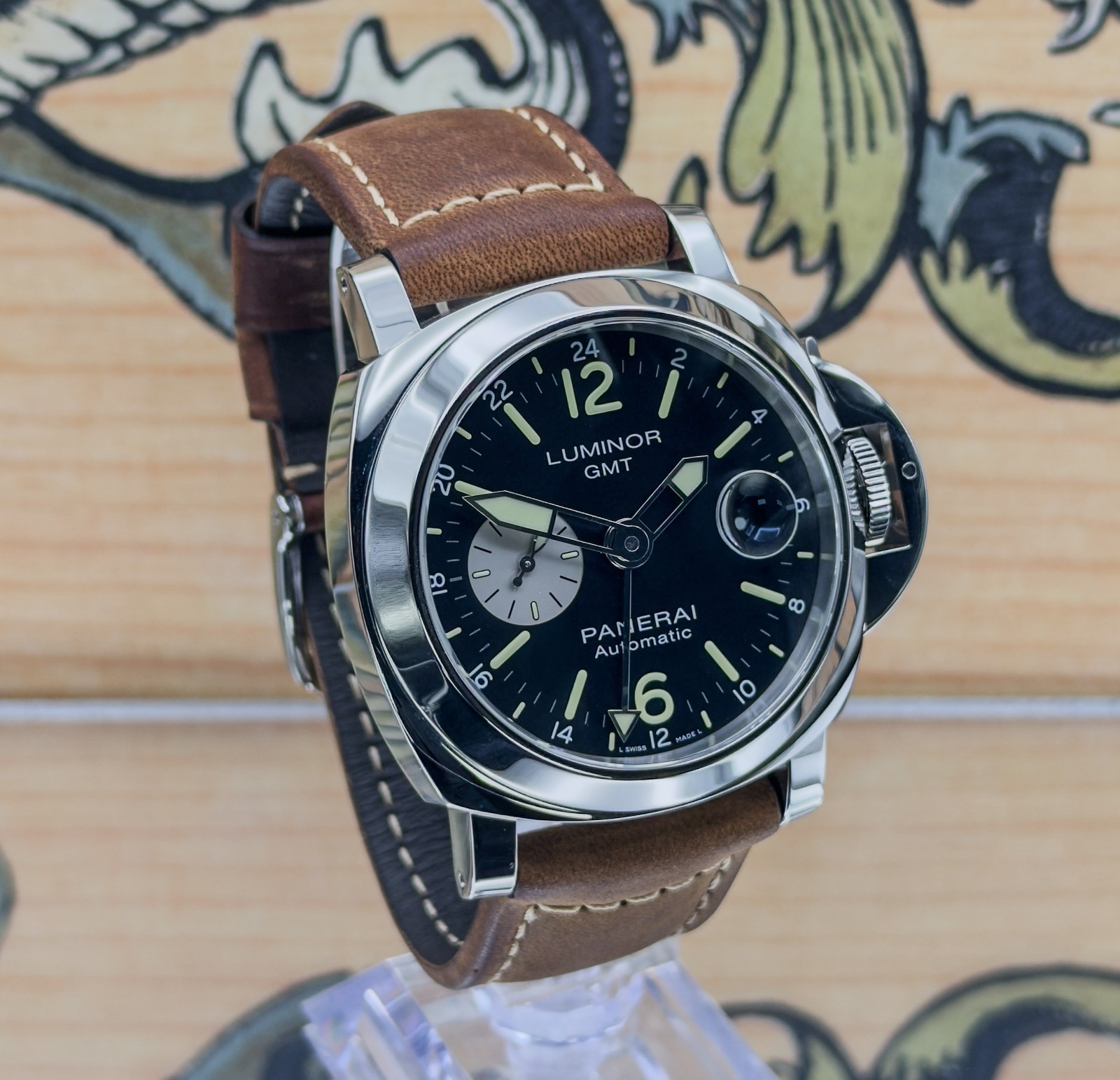 Panerai Luminor GMT Automatic 44mm ref.PAM01088 (2021) Full Set w/ Extra Straps