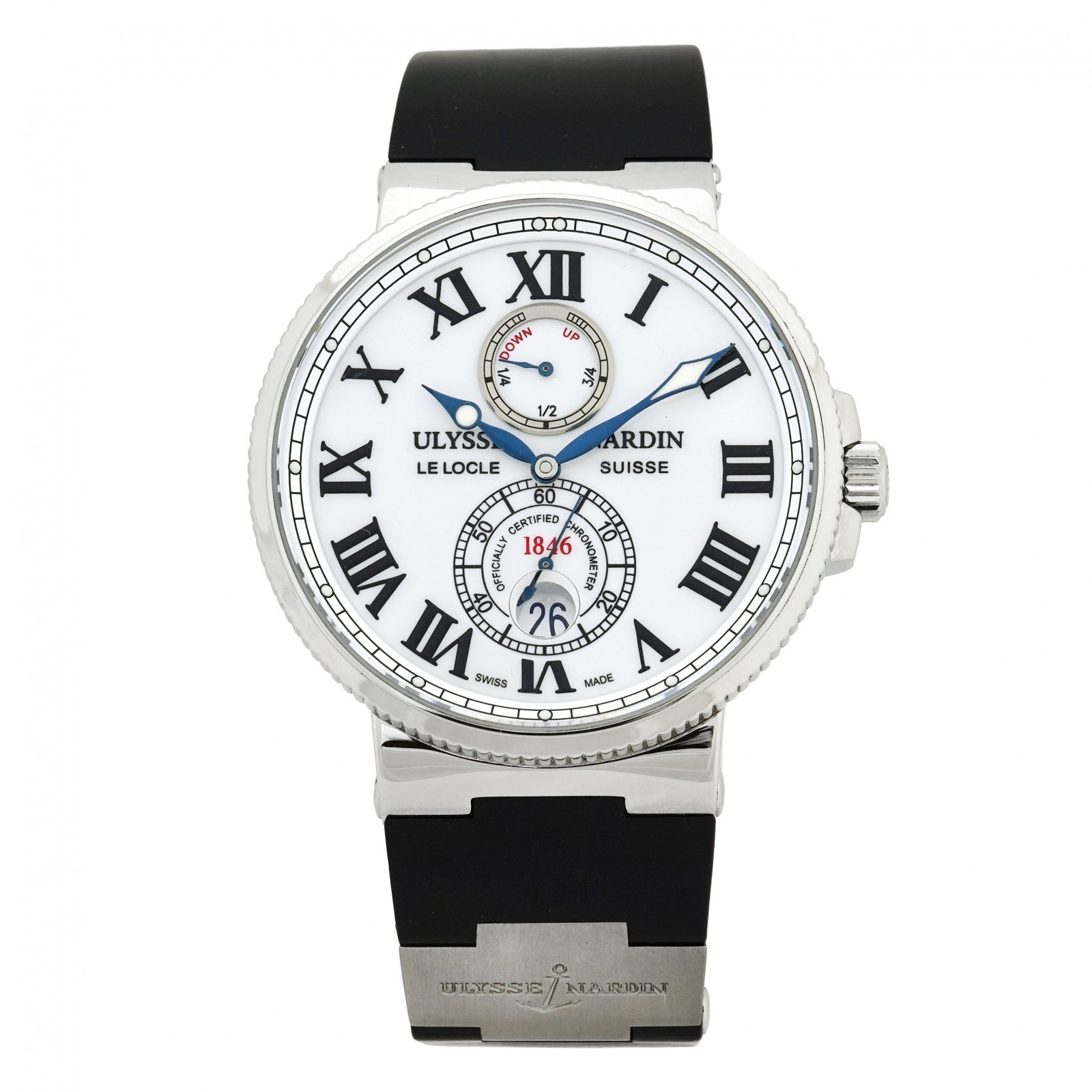 Ulysse Nardin maxi marine chronometer 263-67 Automatic White Dial Men