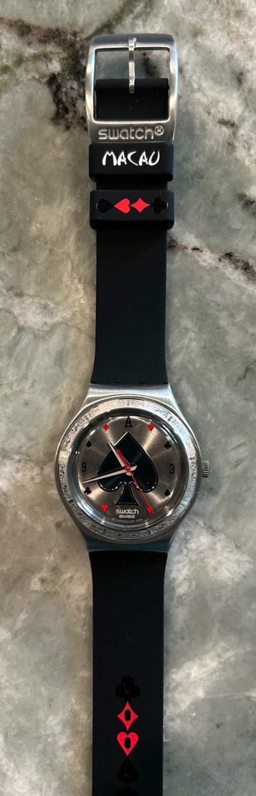 Swatch Destination Special – Greetings from Macau – YGS128C – 2016 – Irony – New
