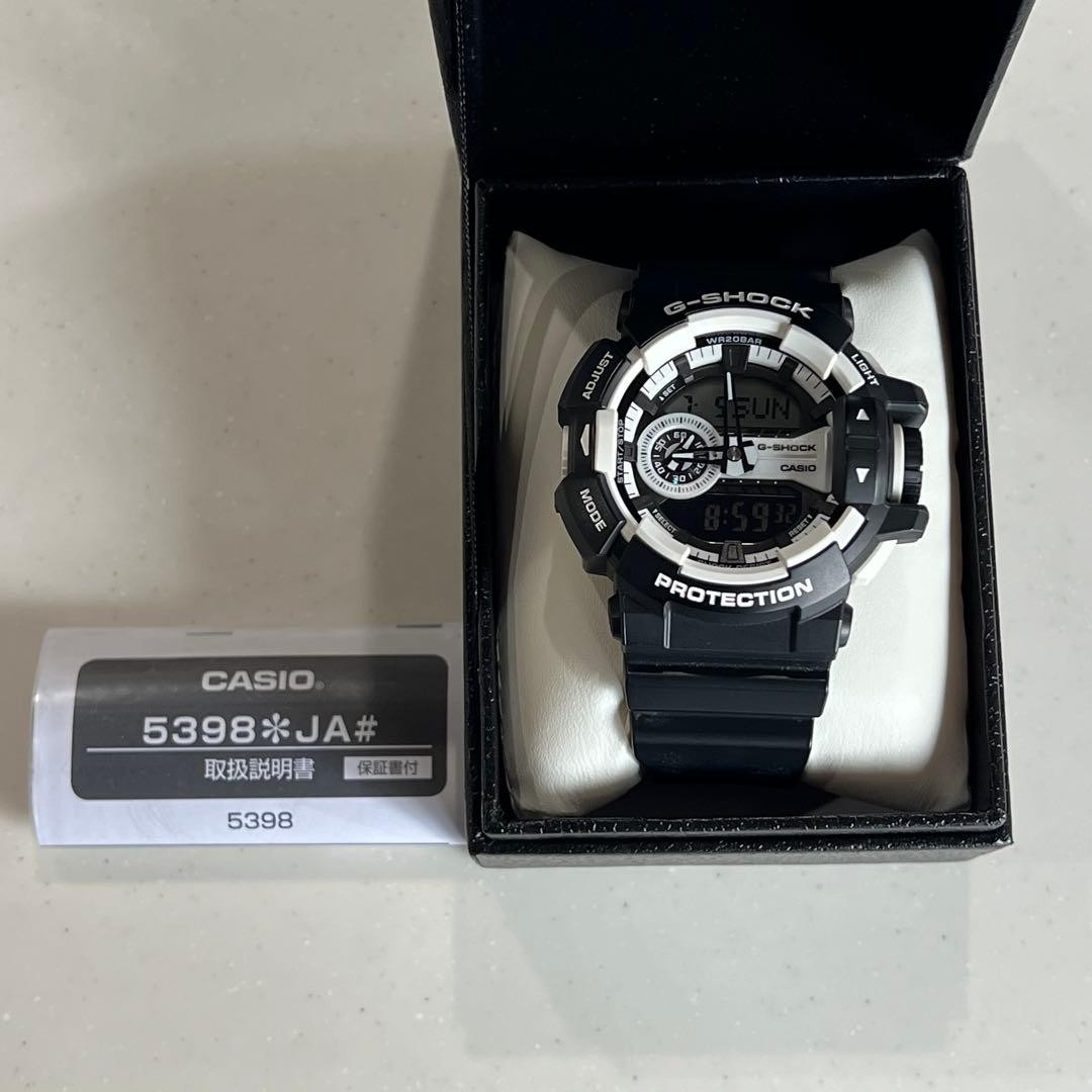 CASIO G-SHOCK GA-400 Black Multifunction Complete Set Mint Ana-Digi Men’s Watch