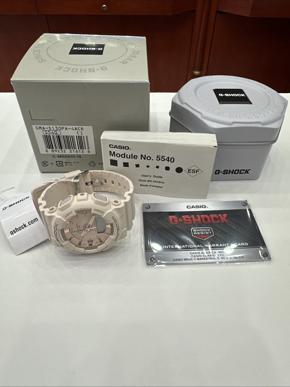 G-Shock Casio Watch GMA-S130PA-4ACR Brand New With Box And Paper