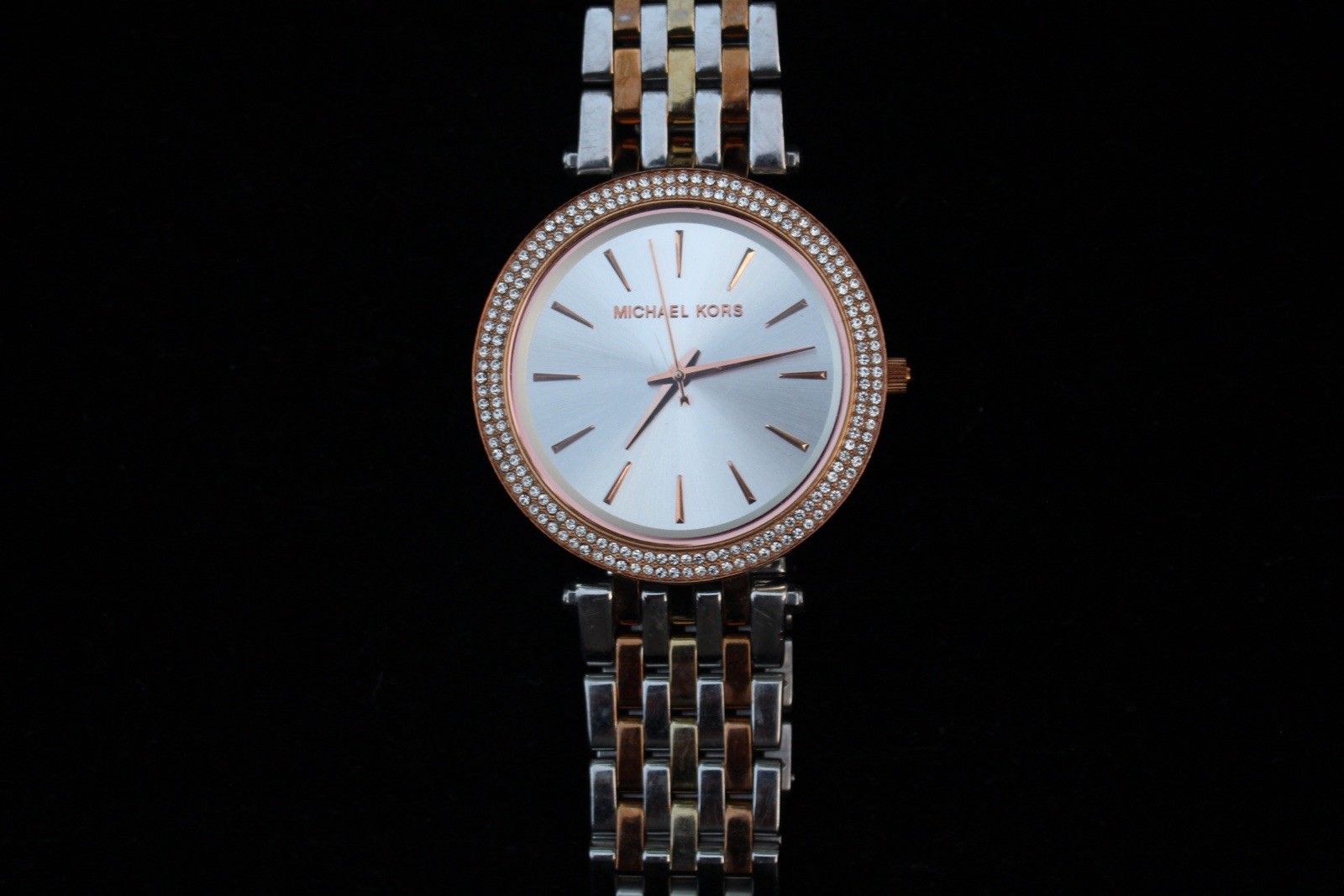 Michael Kors Darci Women’s Quartz Watch Silver Dial Two-Tone Bracelet Crystal