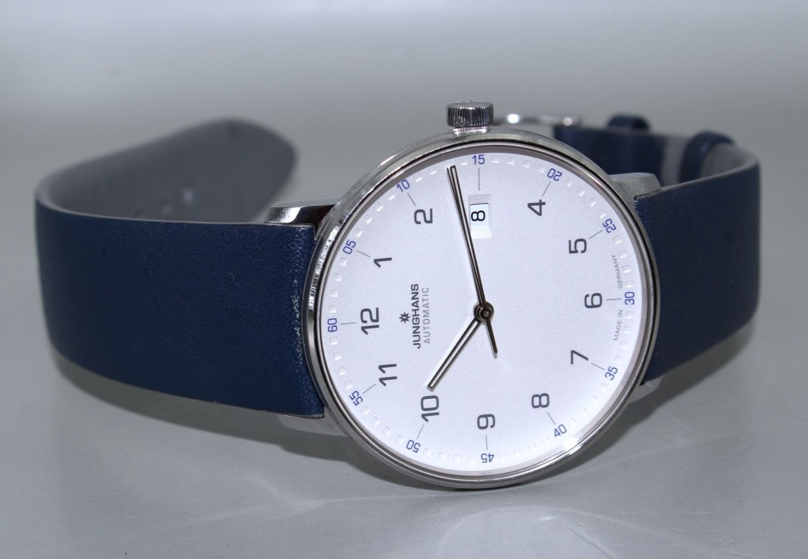 Junghans Form A 027/4735 Automatic Men’s Watch White Dial SS Box Papers