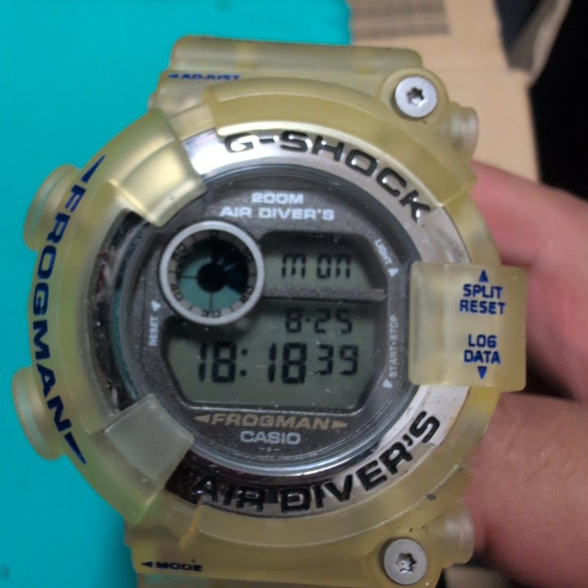 CASIO G SHOCK FROGMAN AIR DIVER’S DW 8201WC Clear Type