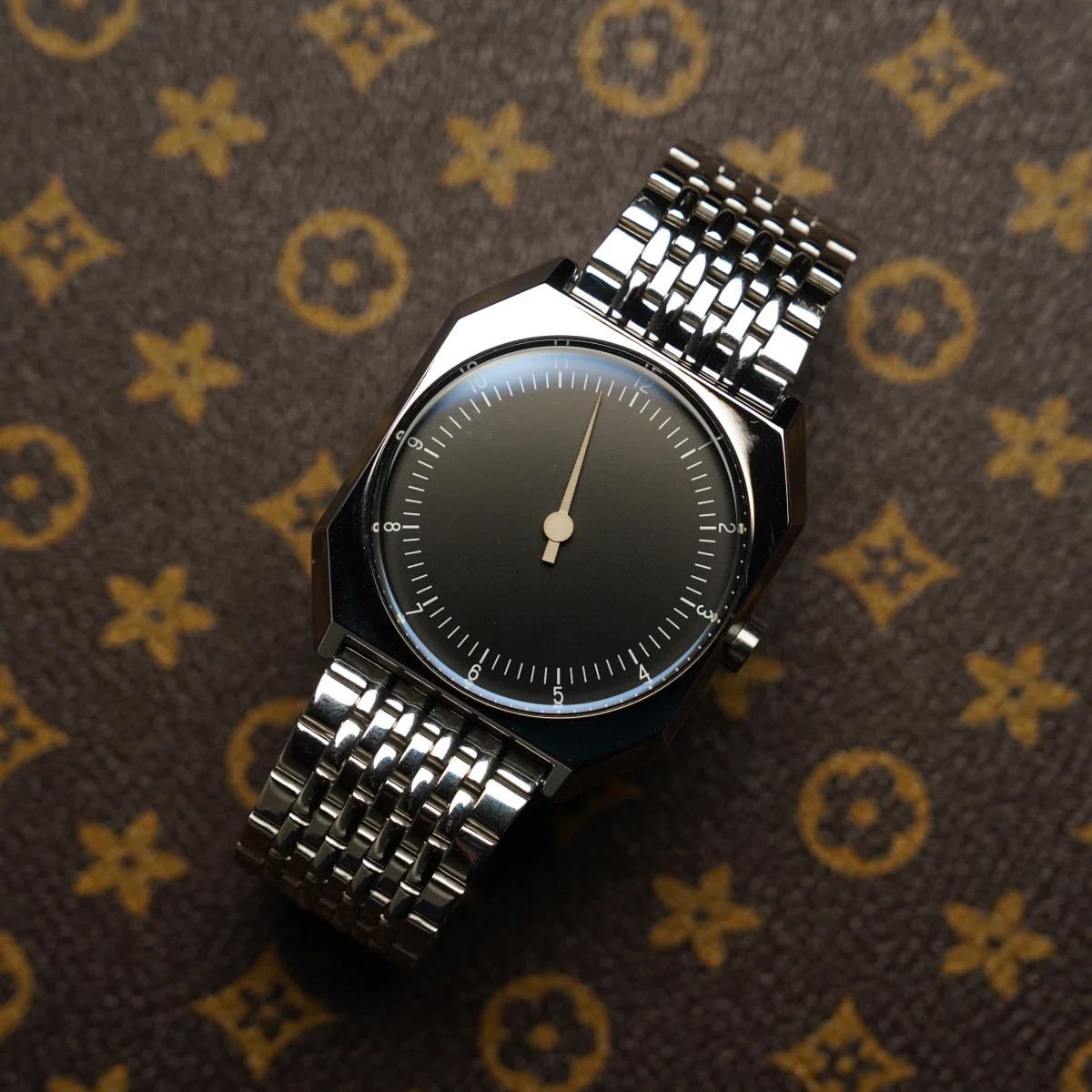 SKU Retro One Pointer Watch for Men – Vintage Style Square Quartz Watch