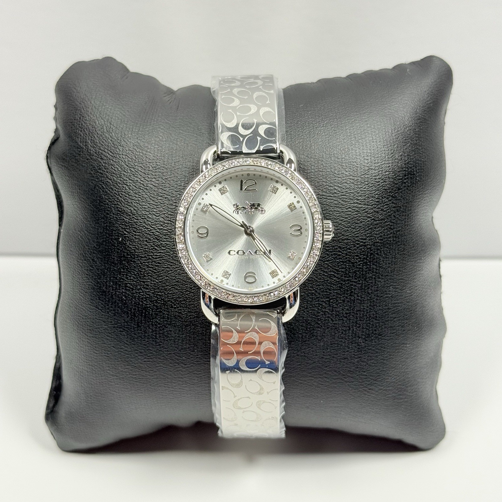Coach Delancey 14502353 Silver Dial Silver Tone Stainless Bracelet Women’s Watch