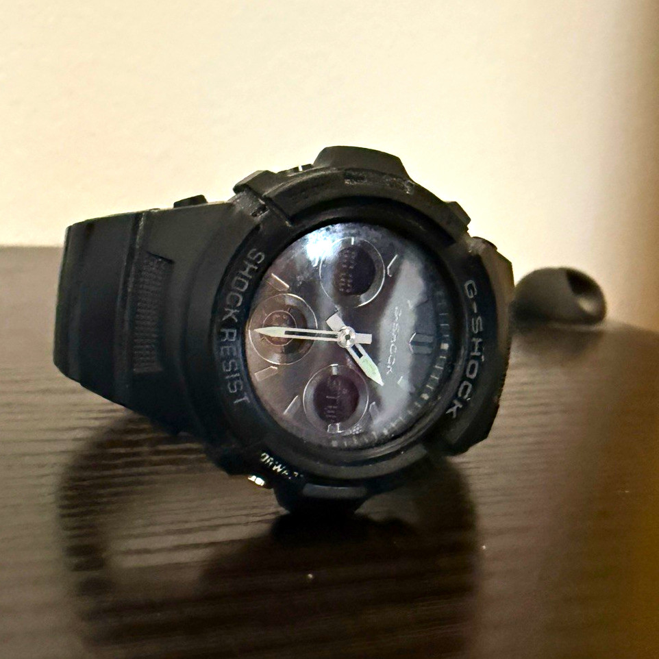 G-SHOCK G-SHOCK Analog-Digital Shock-Resistant 200m Black Resin 46mm