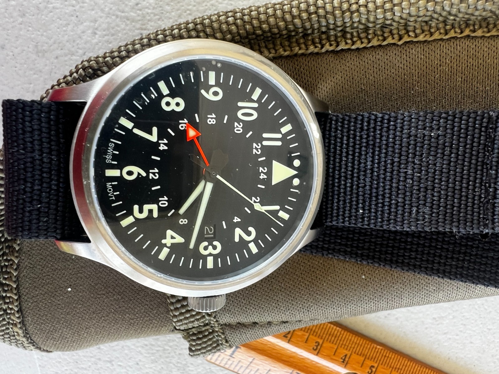 County Comm Maratac 44m Large Titanium GMT Plain Dial Watch Gen 2