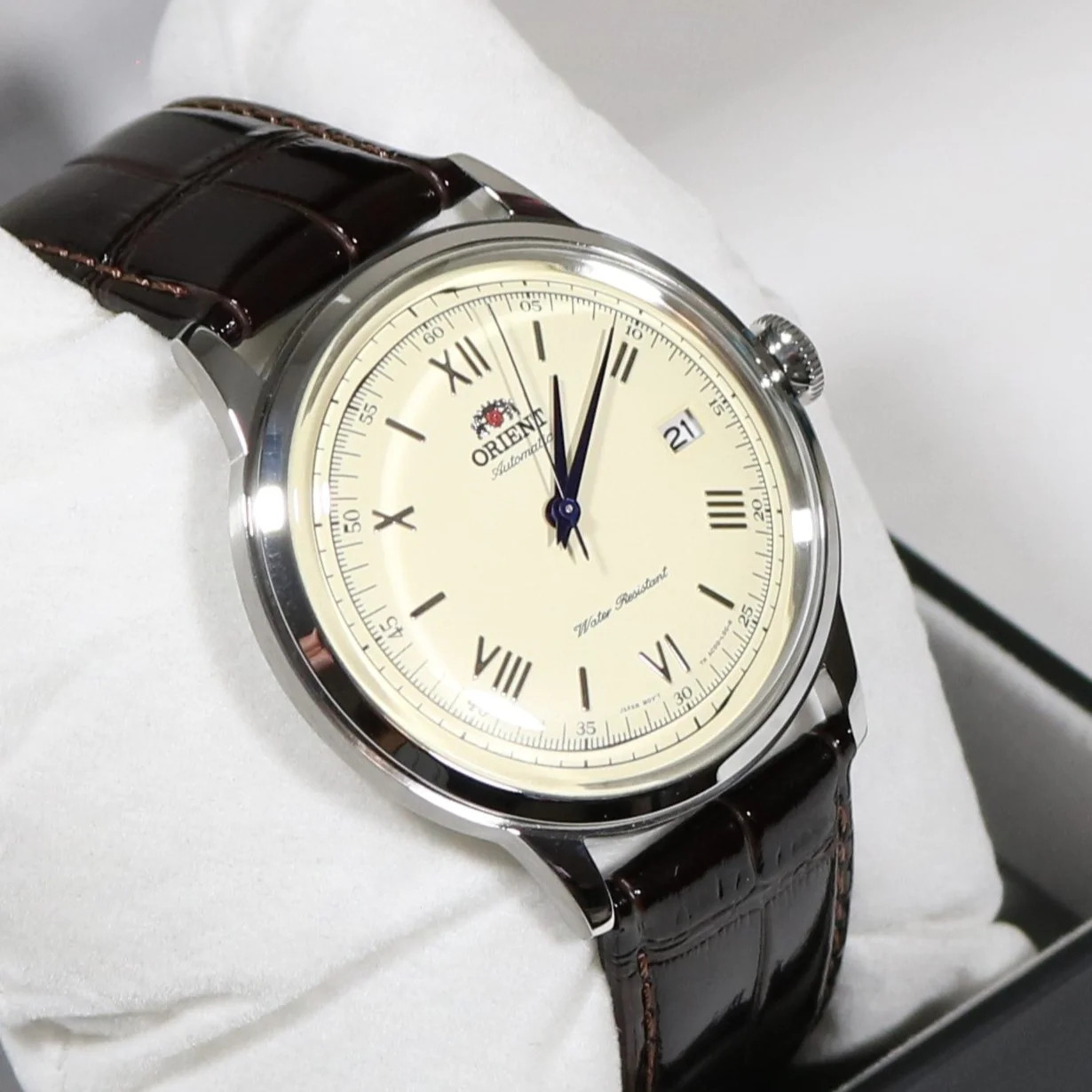 Orient Bambino 2nd Generation Automatic Men’s Leather Strap Watch FAC00009N0