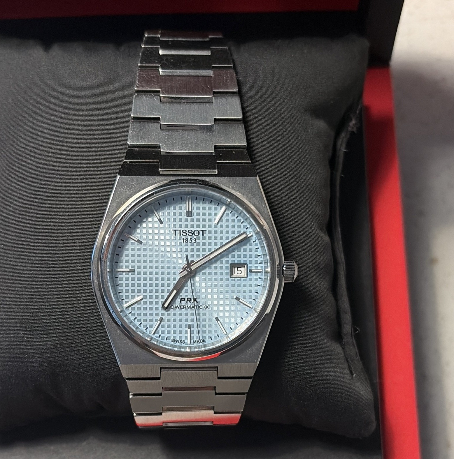Tissot PRX Powermatic 80 Automatic 40mm Blue Dial Steel Bracelet Date