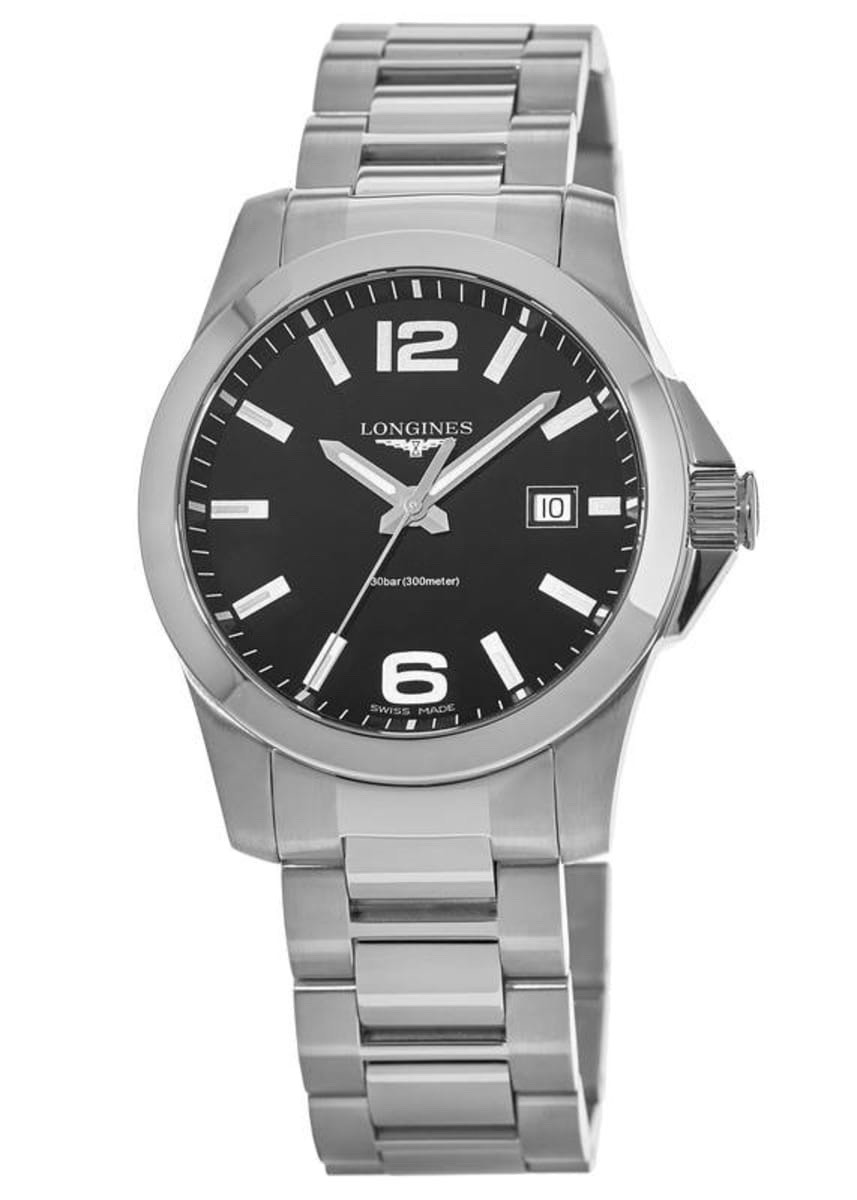 Longines Conquest 41mm Black Dial Men’s Quartz Watch L37594586