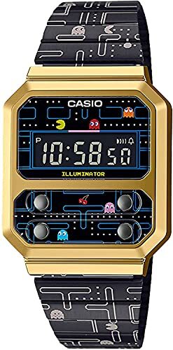 Casio A100WEPC-1B Men’s Digital Watch Reprint Design Pac-Man Collaboration
