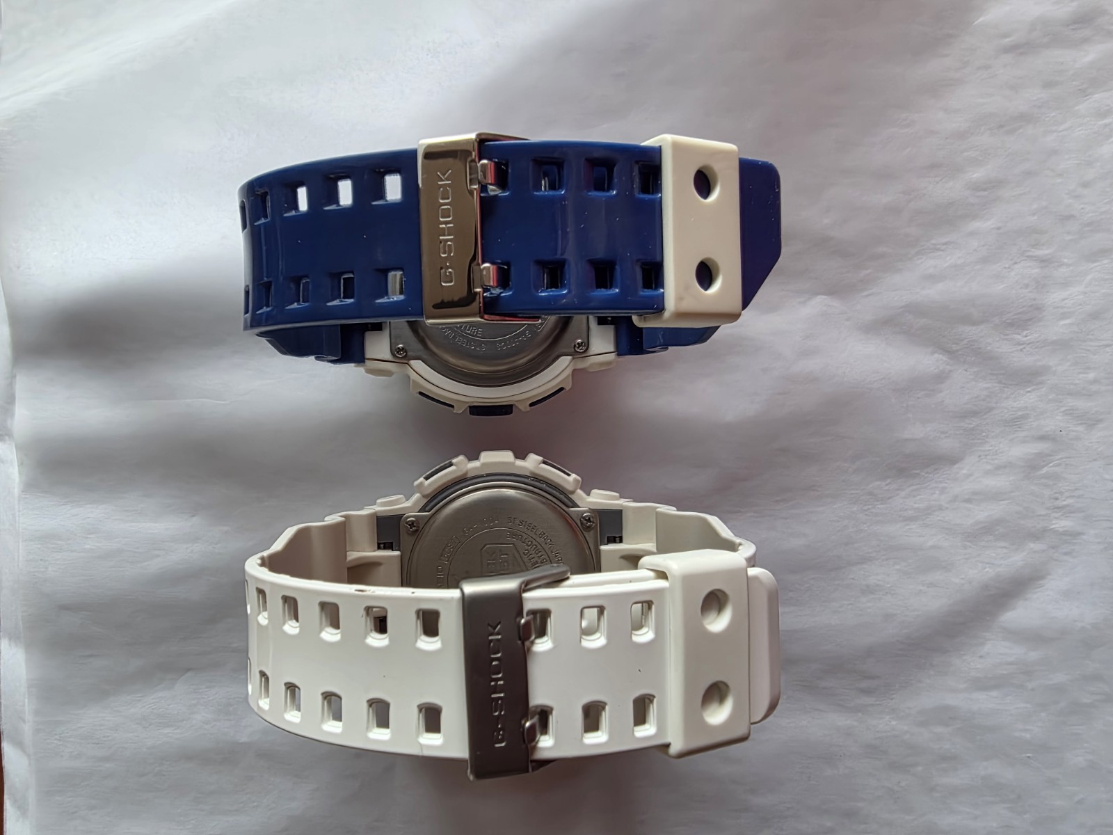 Casio G-SHOCK Analog-Digital Quartz 200m Resin Strap Blue/White
