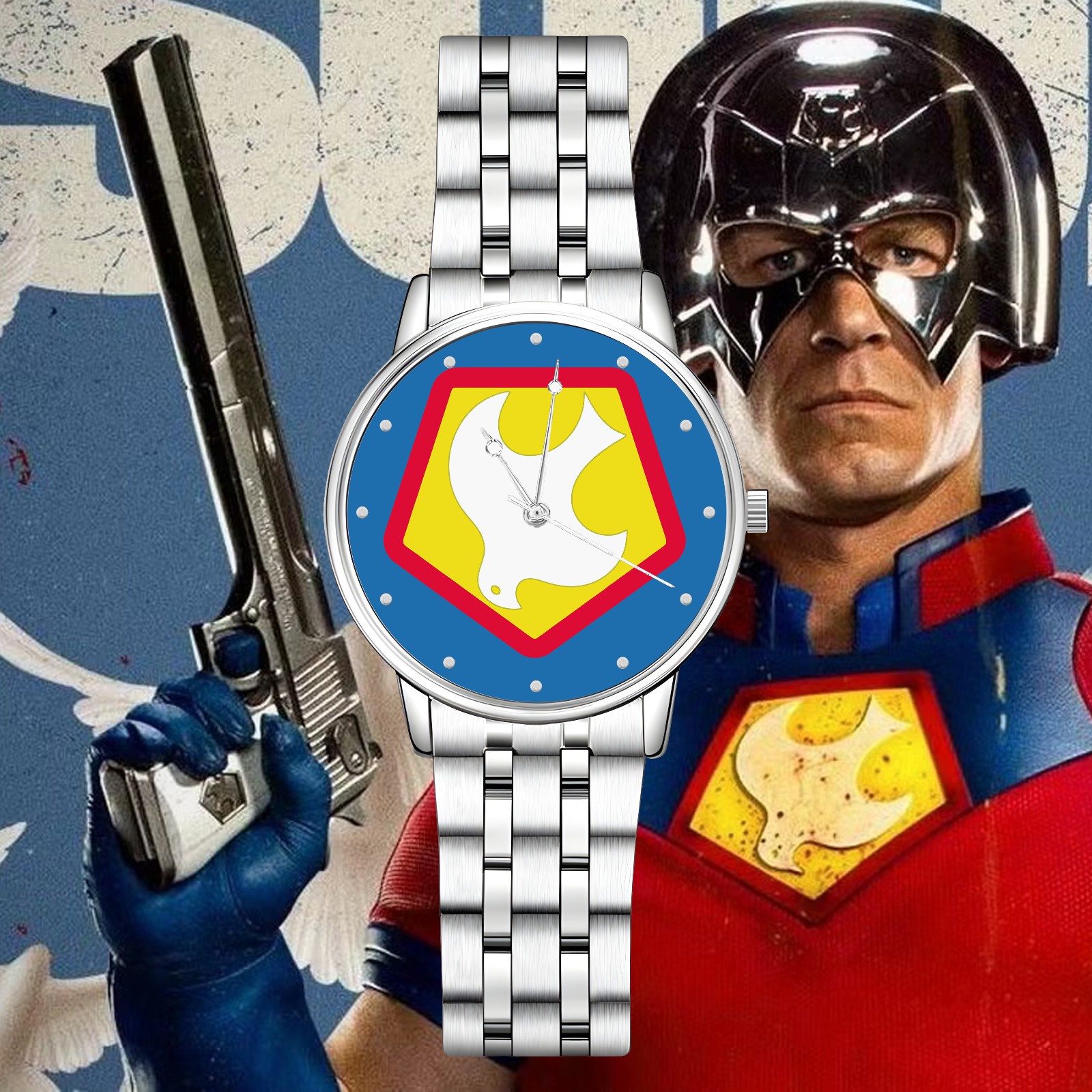 Peacemaker DC Comics Engraved Wristwatch