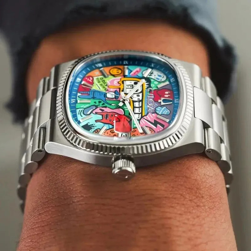 Ciloa Men’s Painted Dial Watch