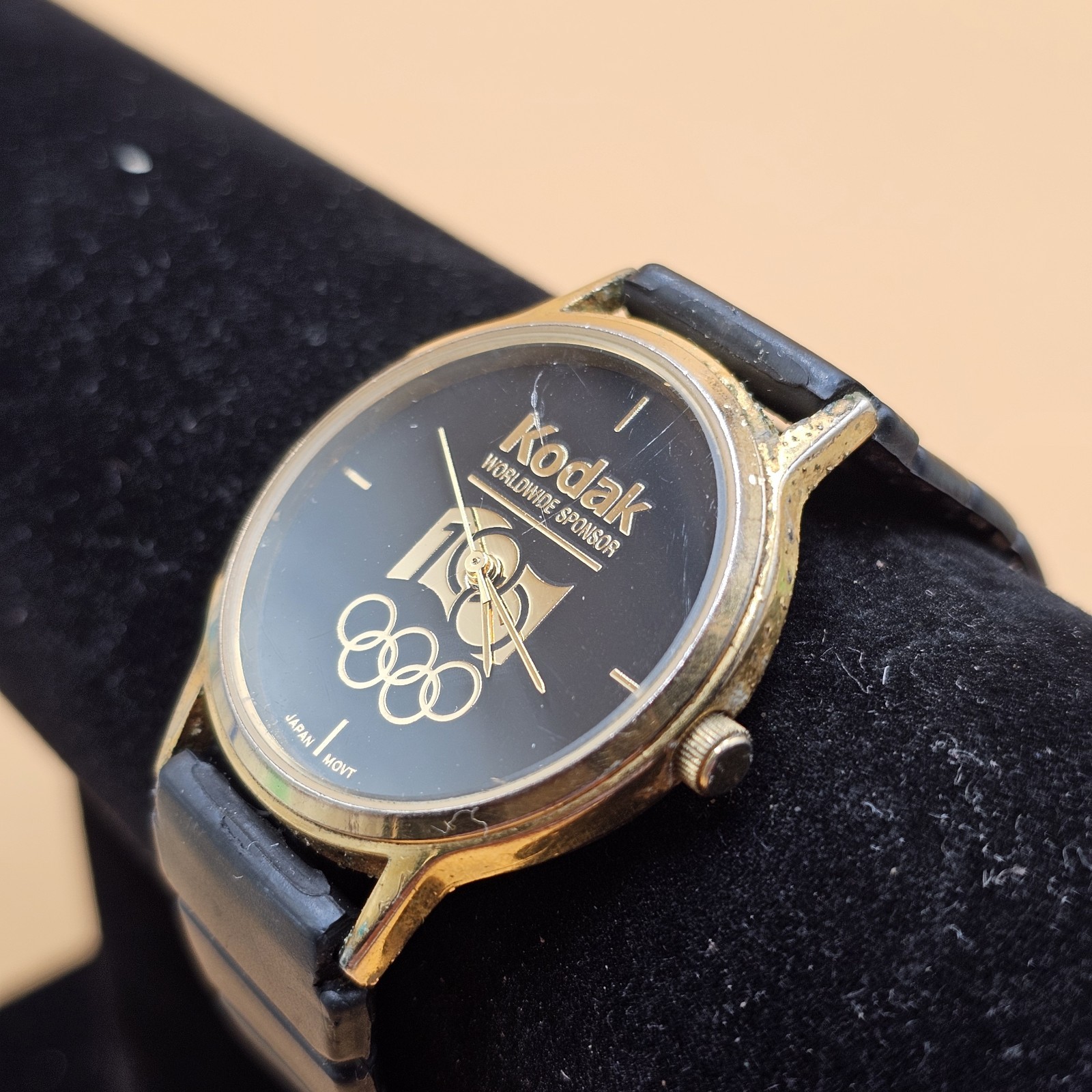 VINTAGE KODAK 1996 OLYMPIC GAMES COMMEMORATIVE MENS WATCH New Fresh Battery
