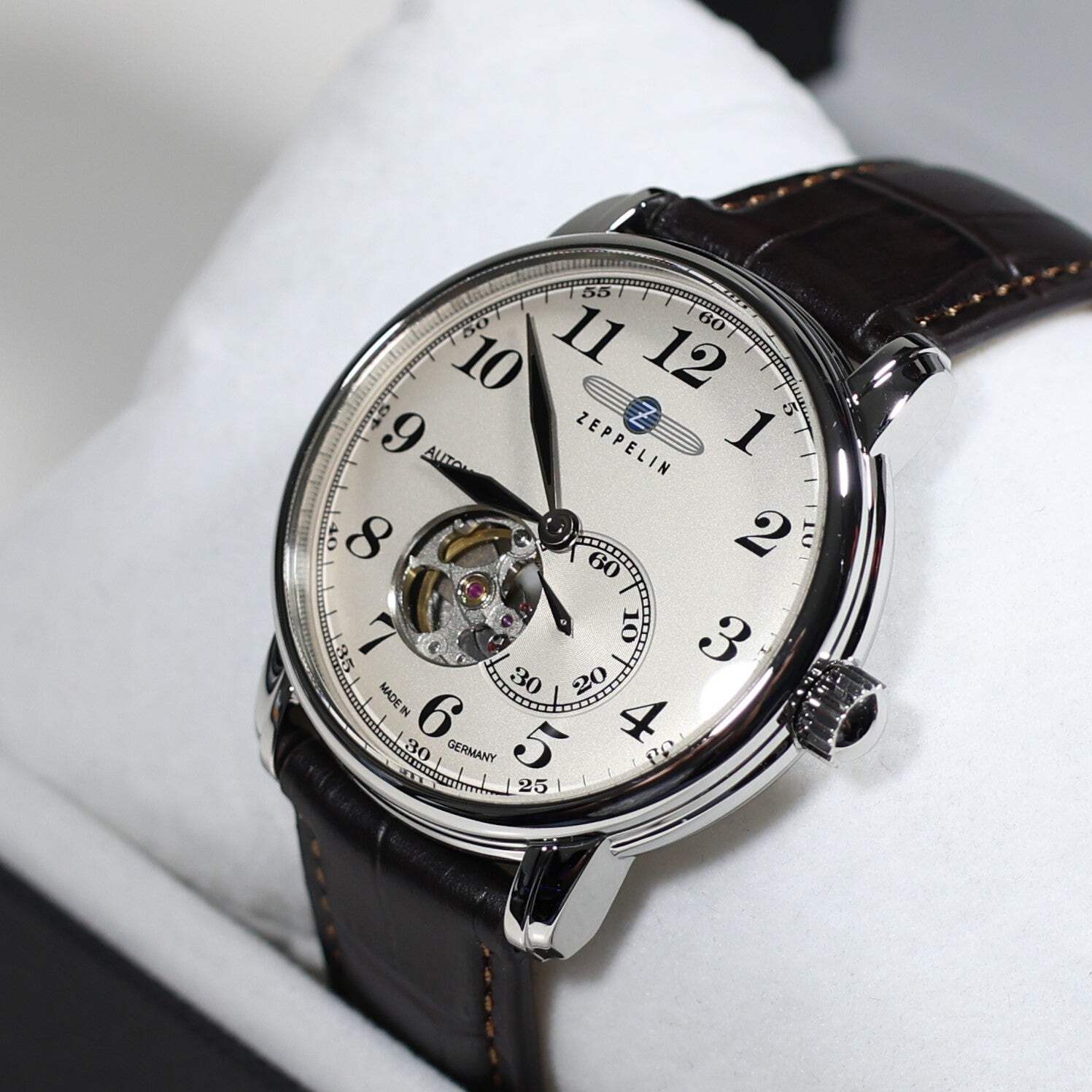 Zeppelin LZ127 Graf Zeppelin Automatic Men’s Skeleton Champagne Dial Watch 7666-