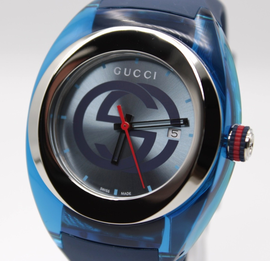 Brand New Gucci YA137104 Sync XXL Watch BLUE