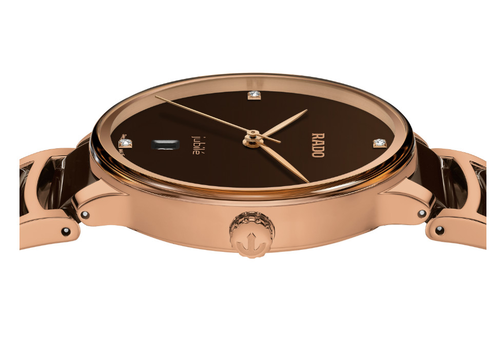 Rado Centrix Automatic Diamonds Stainless Steel Brown Dial Men’s Watch R30023712