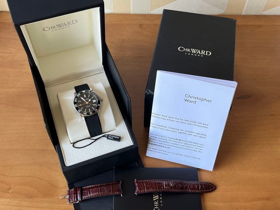 Christopher Ward C60 Trident GMT 600 ETA 2893-2 Automatic 38mm Sapphire Box