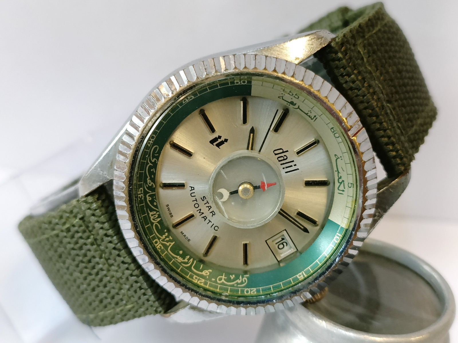 DALIL STAR AUTOMATIC 17J SILVER DIAL 15808 SWISS MEN’S WORKING CONDITION