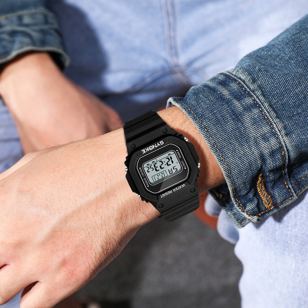 US Digital LED Electronic Wrist Watch Student Sports Waterproof Cute Watch Gift