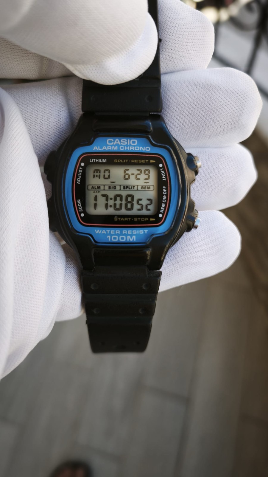 Casio Lithium Alarm Chrono Module1000 W-726 Digital Vintage Watch