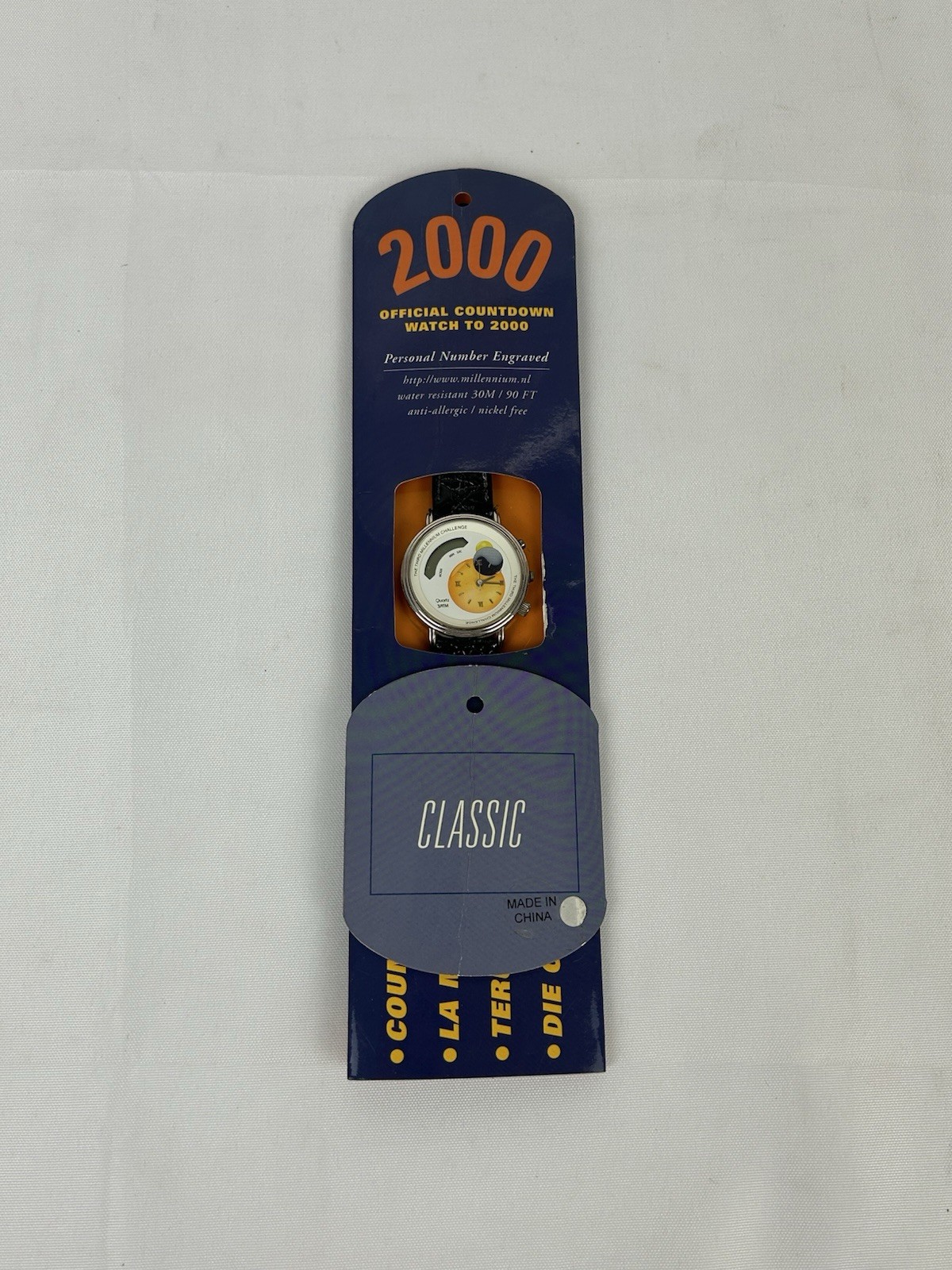 2000 The Millennium Challenge Official Countdown Watch To 2000