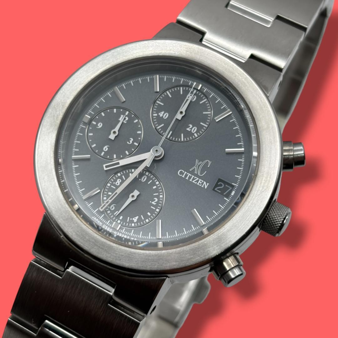 Citizen XC Chronograph Quartz Watch, Mens, 35mm, Date, Wrist 20.5cm/8.1in
