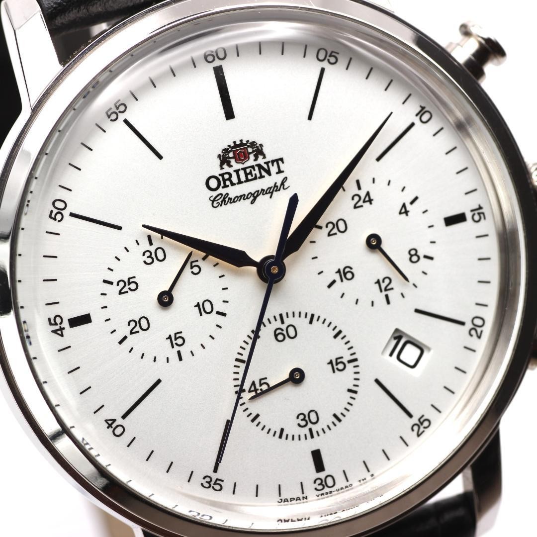 Orient VR32UAA0 Chronograph Watch White Dial Japanese Quartz Timepiece NB/NA