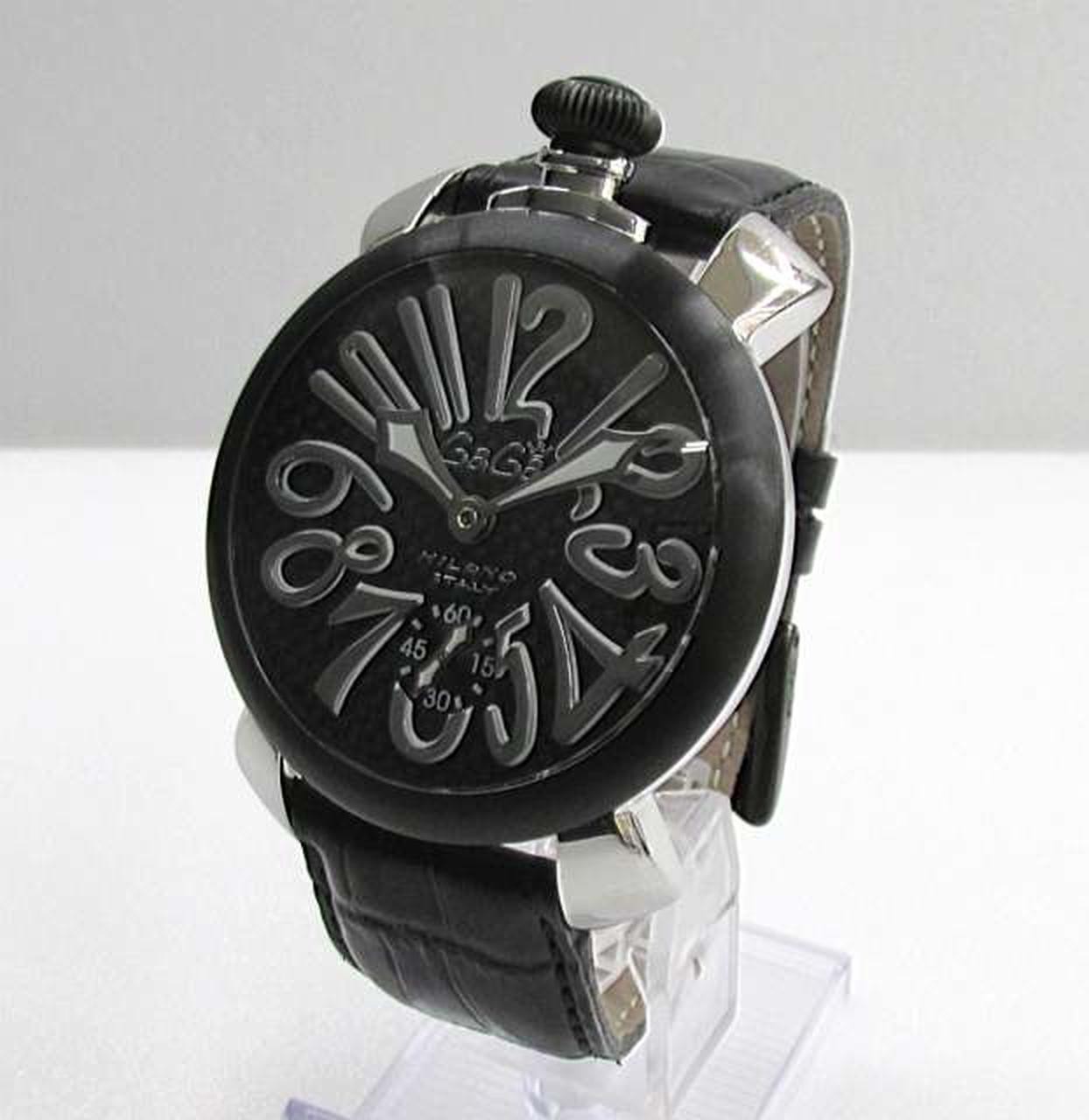 [A4N] GaGa Milano Manuale 48mm 5013.01S Manual Winding PVD Men Watch [h7w]