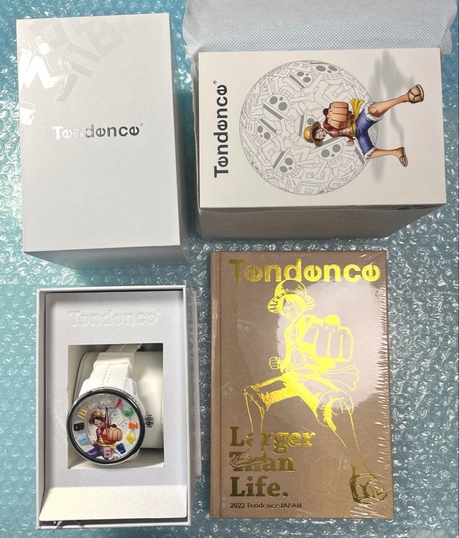 Tendence x One Piece Luffy Collaboration Watch Silver Unisex Mint Dead battery