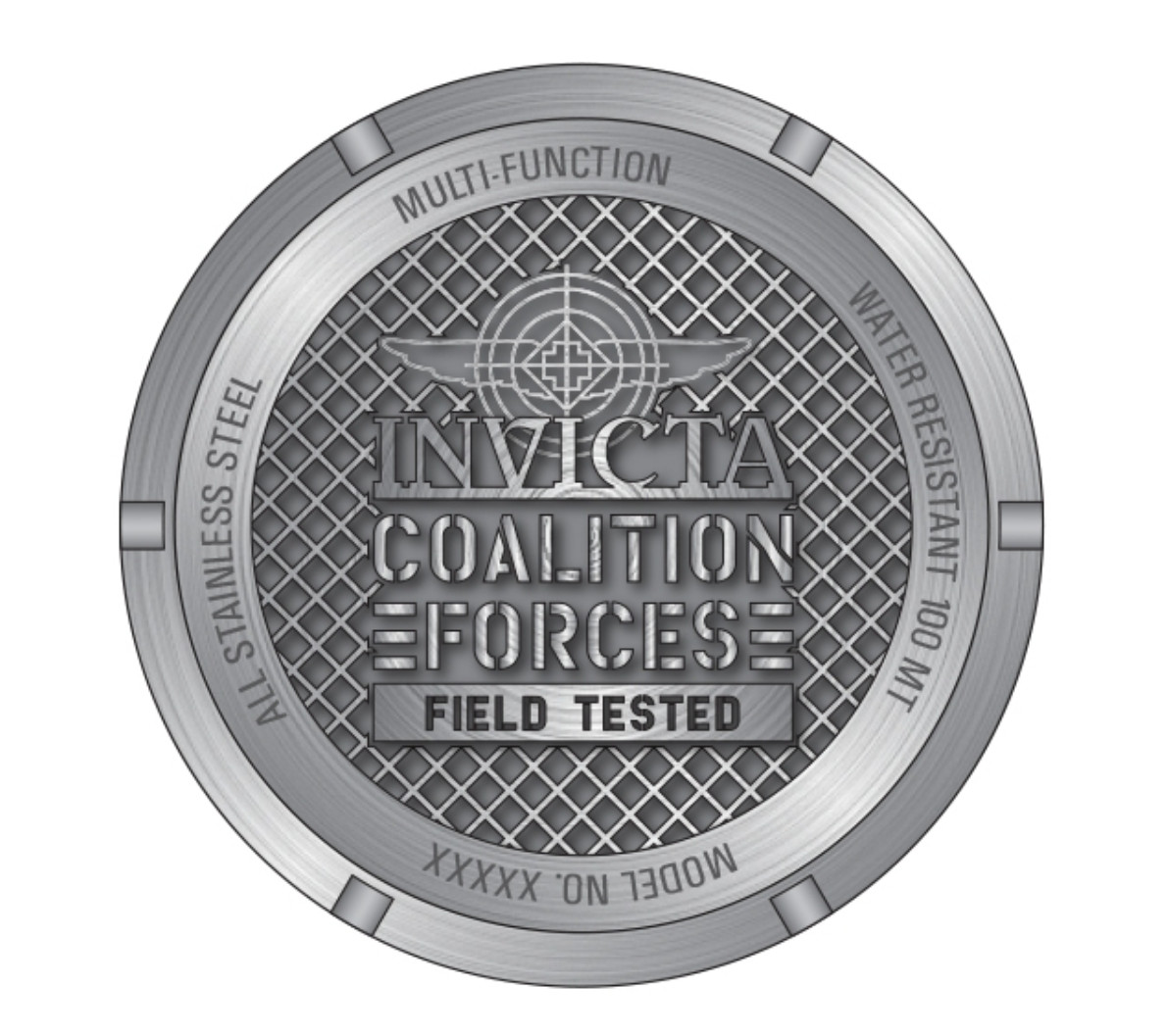 Invicta I-Force Commando Men’s 46mm Stealth Black Day / Date Quartz Watch 47585